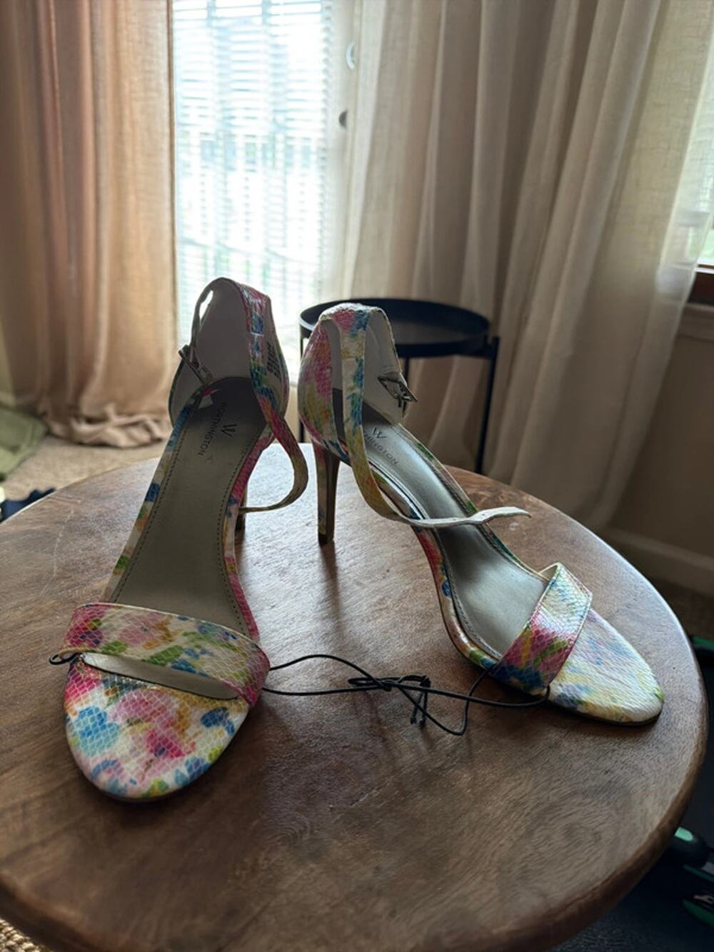 Worthington floral ankle strap sandals 8.5 NWOB